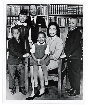 (KING, MARTIN LUTHER; JR.) CORETTA SCOTT KING. Two items, each Signed: My Life with Martin Luther King, Jr. * Photograph.